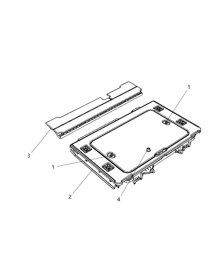 New 2012 Fits Chrysler Liberty Load Floo - Part # 1BT701K7AG