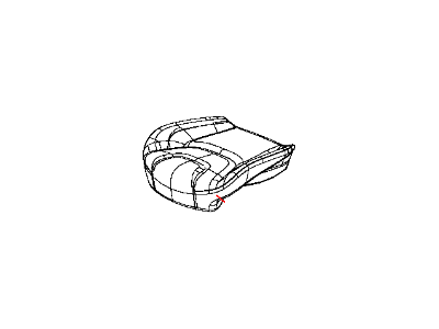 New 2014-2018 Fits Chrysler Grand Cherokee Front Seat Cushion Cover - Part # 5VG68DX9AC