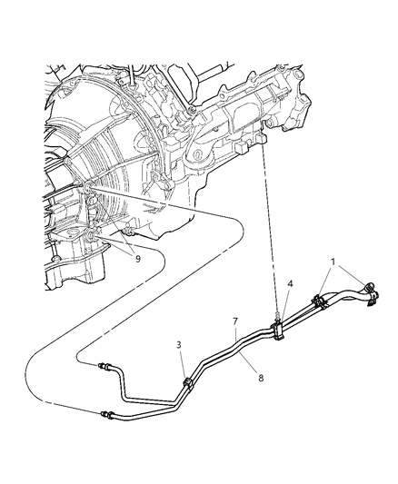 New 2004 Fits Chrysler Liberty Tube-Supply - Part # 52079844AC