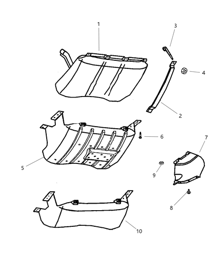 New Fits Chrysler Strap-Fuel Tank - Part # 52100216