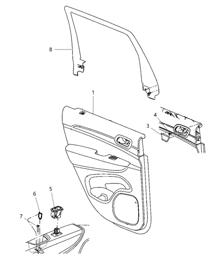 Panel Rear Door Trim