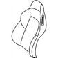 Cover Front Seat Back The Strap Behind The Headrest Is Serviced With The Cover Only