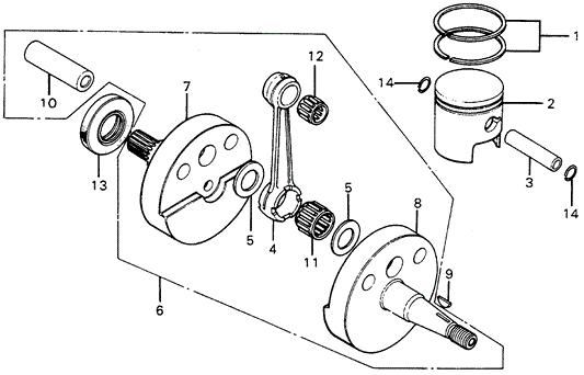 Ring Set, Piston (Over Size) (0.50) (Riken)