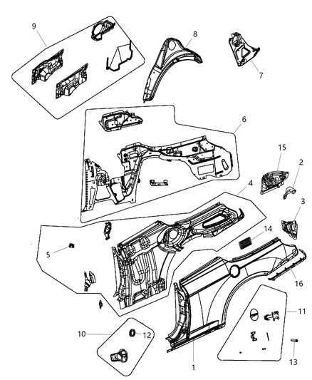 Reinforcement Quarter Panel