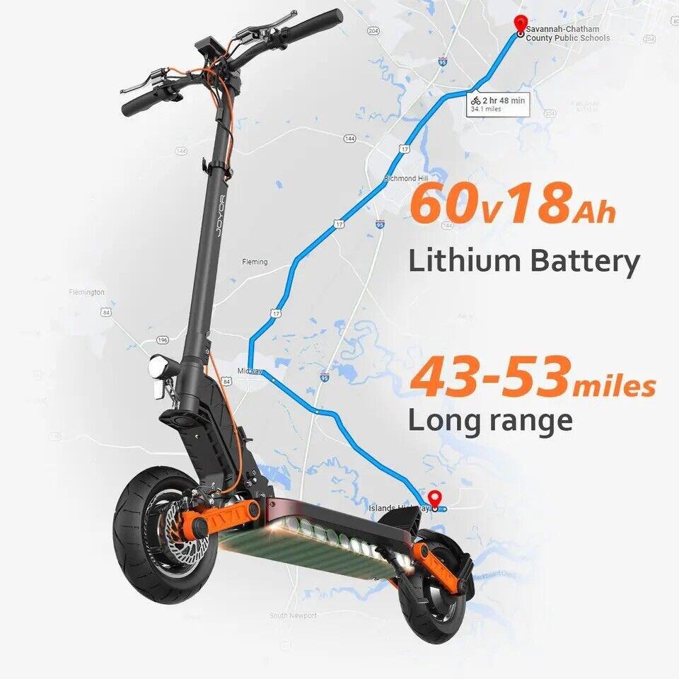 JOYOR S10S Powerful Electric Scooter 2000W Dual Motor E Scooter 10 inch tires