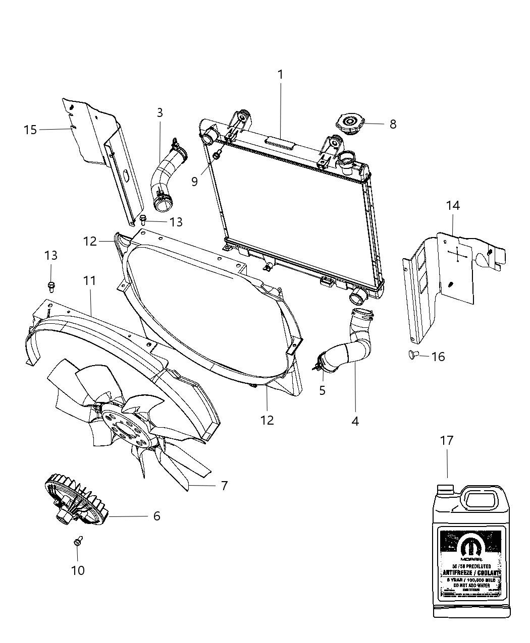 Seal Radiator Side