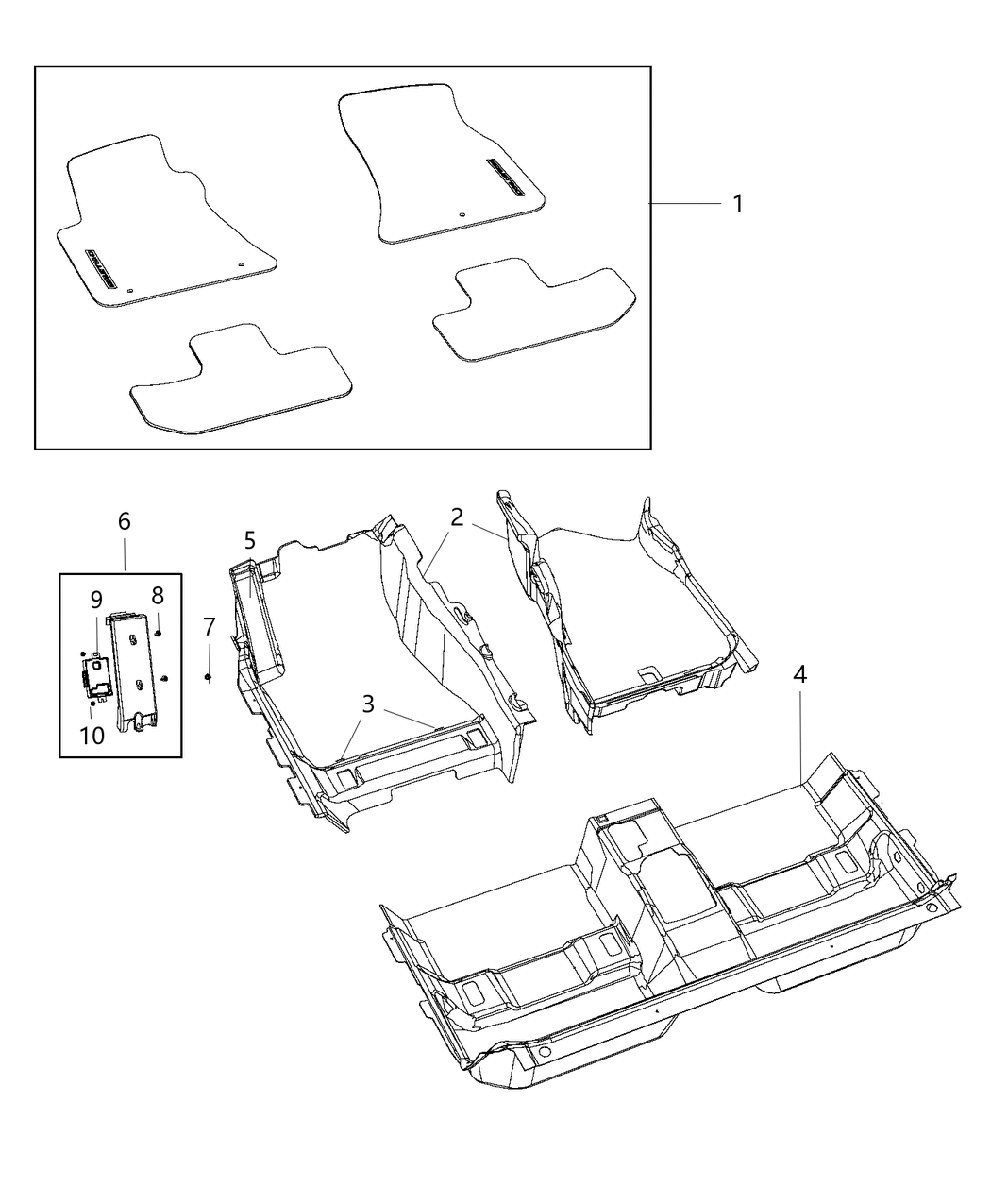 Mat Kit Floor Front And Rear