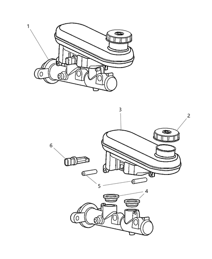 Reservoir Brake Master Cylinder