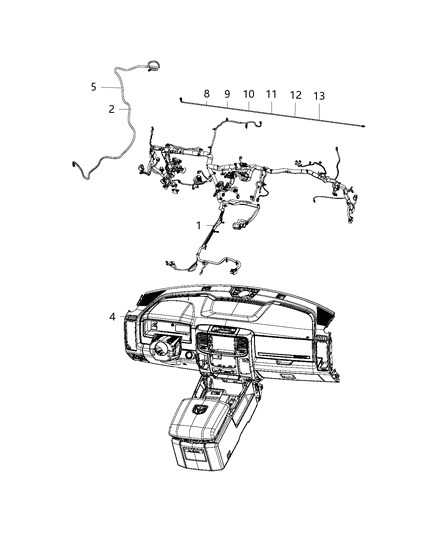 New 2019-2020 Fits Chrysler 1500 Am/Fm - Part # 68417530AA