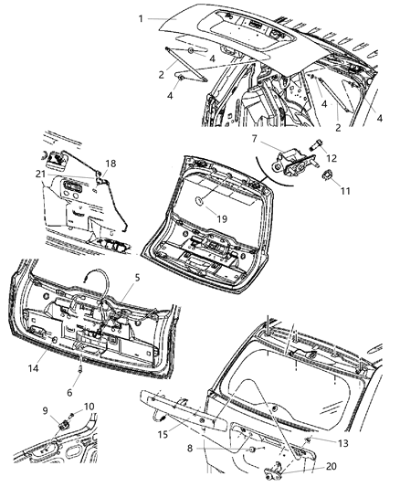 New 2016-2017 Fits Chrysler Caliber, Compass, Patriot Handle-Light Support - Part # 6CK66KTAAA