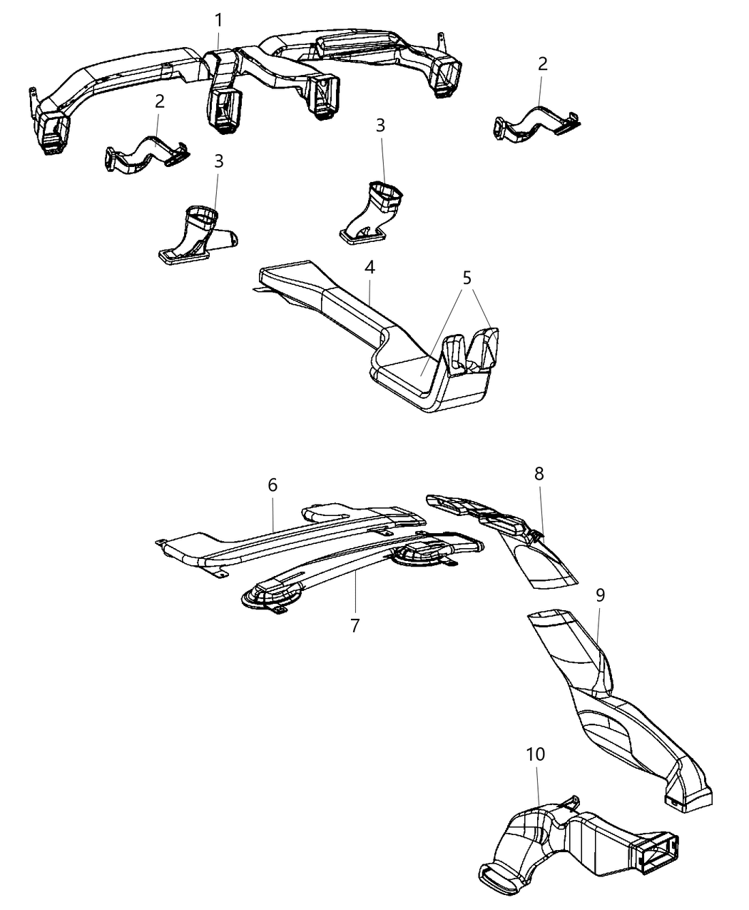 Duct Rear A/C