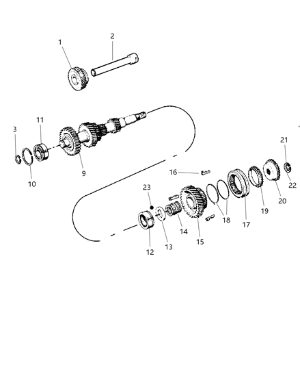 Bearing, Rear Countershaft Needle Roller (64Mmodx22Mmwd)