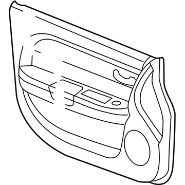 New 2009-2010 Fits Chrysler Sebring Panel-Front Door Trim - Part # 1GL301DVAA