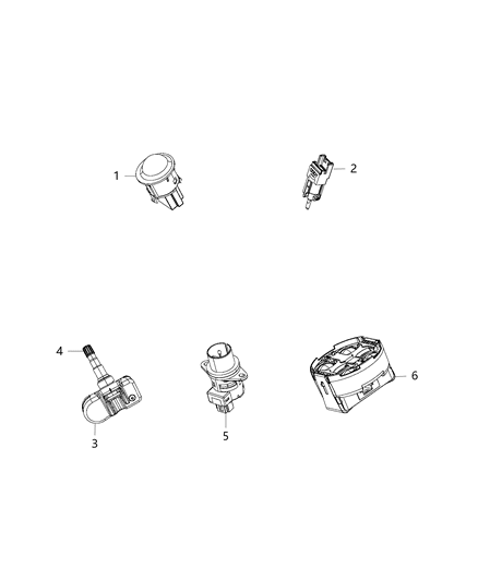 New 2013-2016 Fits Chrysler 1500 Sensor-Rain - Part # 68149325AB