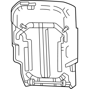 New 2022-2024 Fits Chrysler Wagoneer Cover-Rear Seat Back - Part # 7HZ30WT5AC
