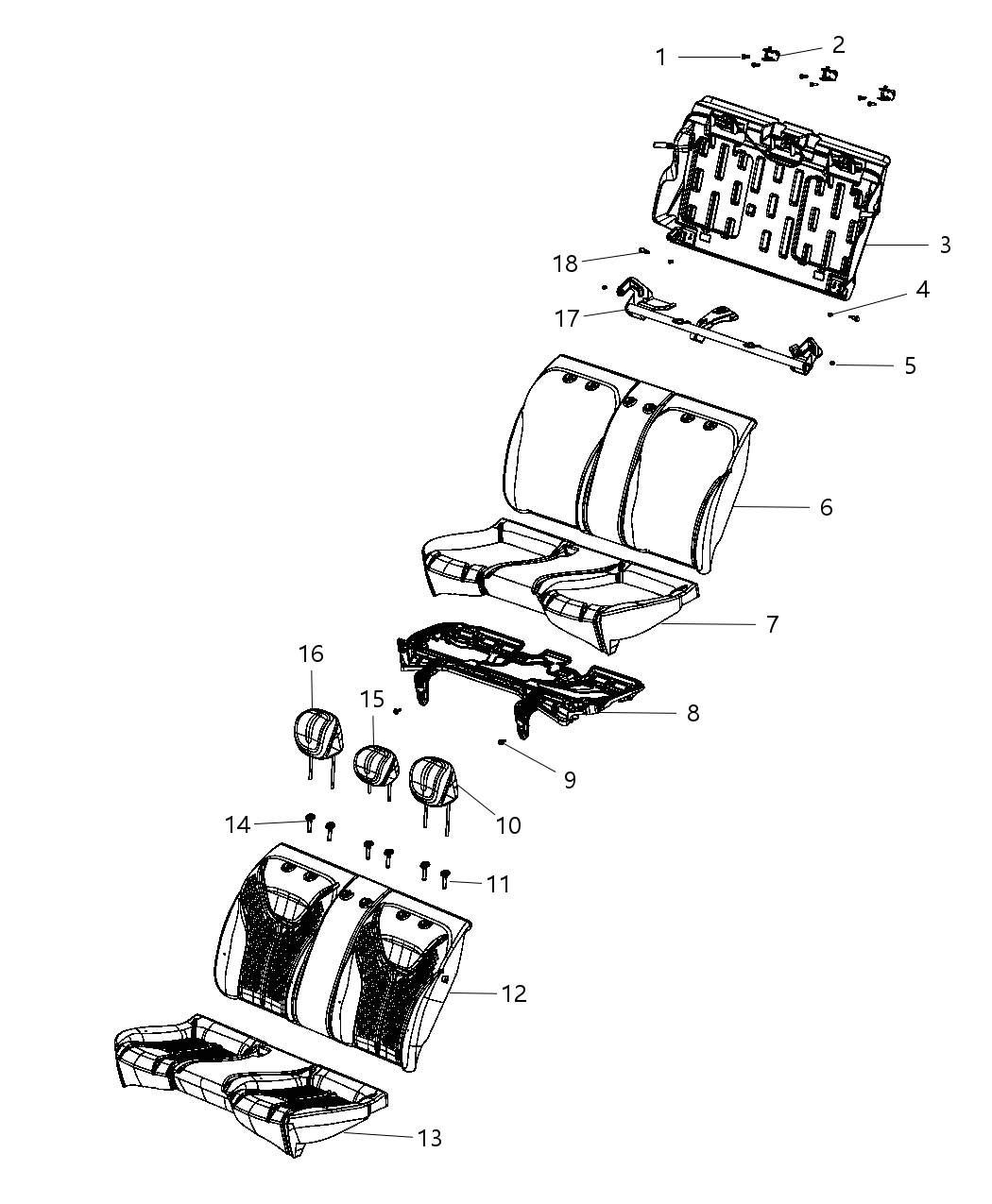 Sleeve Headrest Non Locking