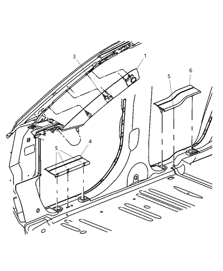 New 2007-2008 Fits Chrysler Pacifica Panel-A Pillar - Part # TW27DW1AD
