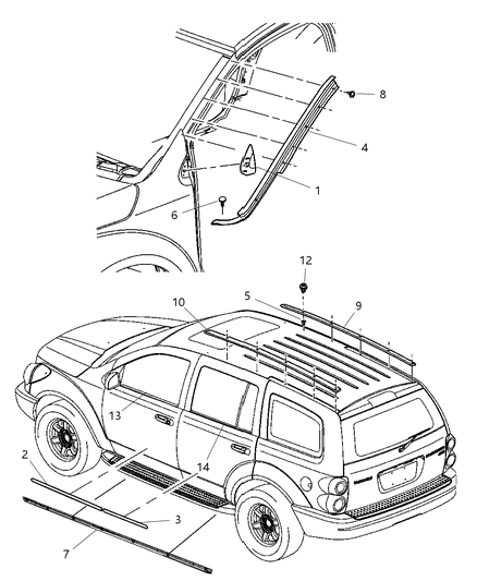 Weatherstrip Front Door Belt Outer