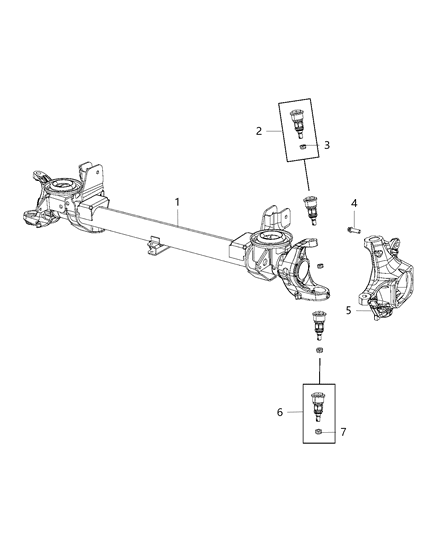 New 2014 Fits Chrysler 3500, 4500, 5500 Housing-Axle - Part # 68217031AA