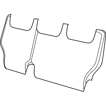 Cover And Foam Rear Seat Back