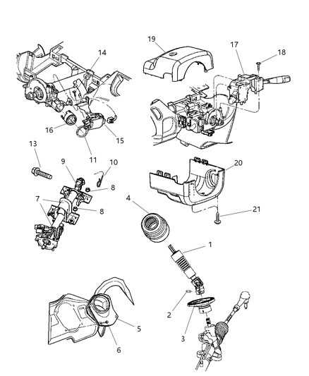 New 2001-2005 Fits Chrysler Neon Column-Steering - Part # 4690518AG