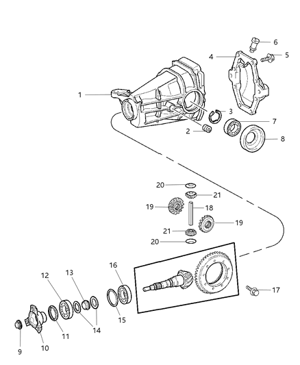 Retaining Ring/Shim Differential Bearing