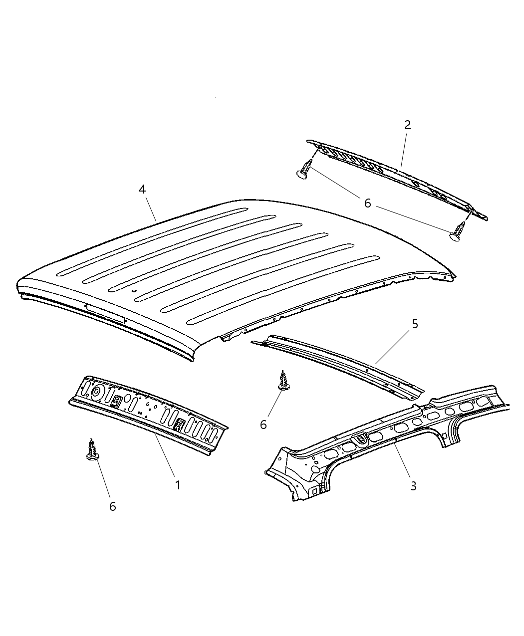 Header Roof Rear