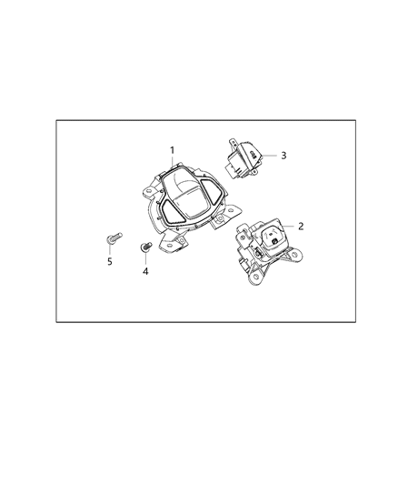 New 2016-2018 Fits Chrysler Renegade Switch-Console - Part # 5VD56LXHAB