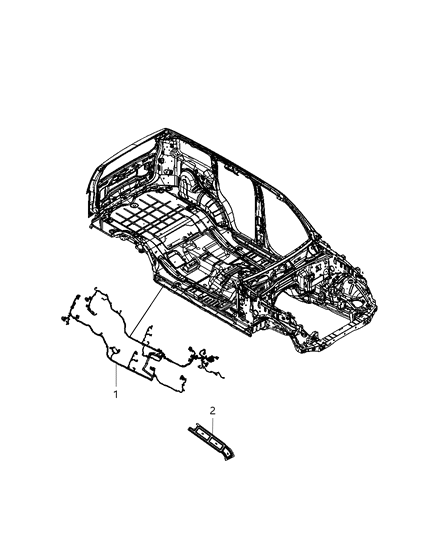 New 2012 Fits Chrysler Liberty Wiring-Body - Part # 68090850AC