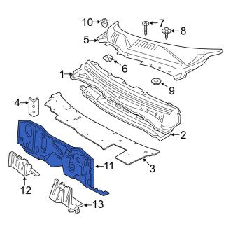 New OEM Firewall Fits, 2005-2011 Ford Crown Victoria - Part # 5W7Z5401610AA