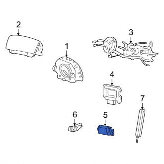 New OEM Front Air Bag Impact Sensor Fits, 2003-2004 Ford Crown Victoria - Part # 3W1Z14B006AA