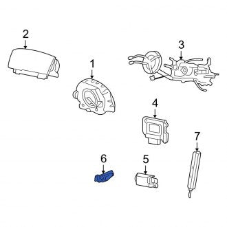 New OEM Front Outer Air Bag Impact Sensor Fits, 2003-2004 Ford Crown Victoria - Part # 3W7Z14B345BB