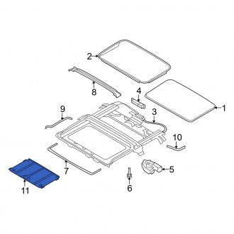 New OEM Sunroof Cover Fits, 2006-2011 Ford Crown Victoria - Part # 6W7Z54519A02AC