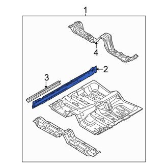New OEM Left Inner Rocker Panel Fits, 2006-2011 Ford Crown Victoria - Part # 5W7Z5410117A