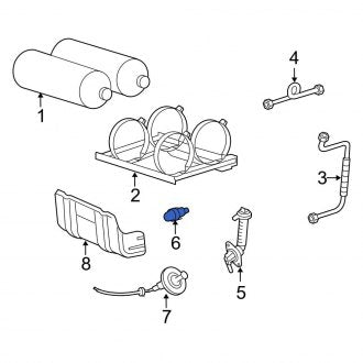 New OEM Fuel Tank Pressure Sensor Fits, 2003-2005 Ford Crown Victoria - Part # CW7Z9C052A