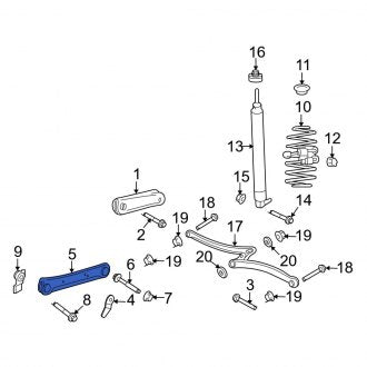 New OEM Front Right Lower Suspension Control Arm Fits, 2003-2004 Ford Crown Victoria - Part # 5W7Z3078AA