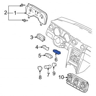 New OEM Traction Control Switch Fits, 2005-2009 Ford Mustang - Part # 6R3Z13D730AB