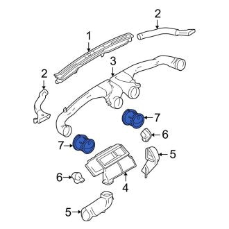 New OEM Dashboard Air Vent Fits, 2007-2009 Ford Mustang - Part # 7R3Z19893AA