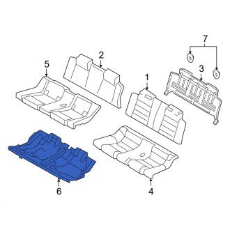 New OEM Seat Track Support Fits, 2005-2014 Ford Mustang - Part # 5R3Z6360524AA