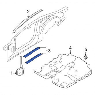 New OEM Right Liftgate Trim Scuff Plate Fits, 2005-2009 Ford Mustang - Part # 5R3Z6313208BAB