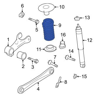 New OEM Rear Coil Spring Fits, 2005-2009 Ford Mustang - Part # 5R3Z5560CA