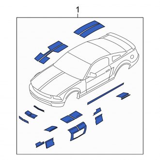 New OEM Trim Stripe Tape Fits, 2008 Ford Mustang - Part # 8R3Z6320000LB