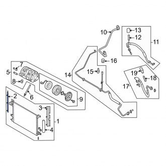 New OEM Right A/C Condenser Seal Fits, 2010-2011 Ford Mustang - Part # AR3Z19E572B