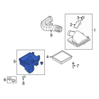 New OEM Lower Air Filter Housing Fits, 2010 Ford Mustang - Part # AR3Z9A600C