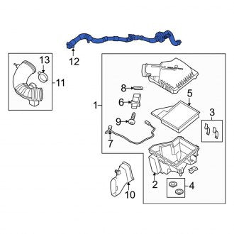 New OEM Engine Air Intake Resonator Fits, 2010 Ford Mustang - Part # AR3Z6C646C