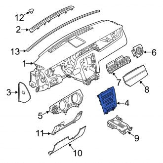 New OEM Instrument Panel Trim Panel Fits, 2010-2014 Ford Mustang - Part # AR3Z6304302BB