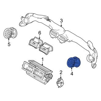 New OEM Right Dashboard Air Vent Fits, 2010-2014 Ford Mustang - Part # AR3Z6304388AA
