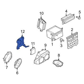 New OEM Radio Amplifier Bracket Fits, 2010-2014 Ford Mustang - Part # AR3Z18815B