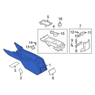New OEM Center Center Console Fits, 2010-2014 Ford Mustang - Part # AR3Z63045A36BA