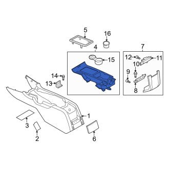 New OEM Console Trim Panel Fits, 2010-2012 Ford Mustang - Part # CR3Z6304567AC